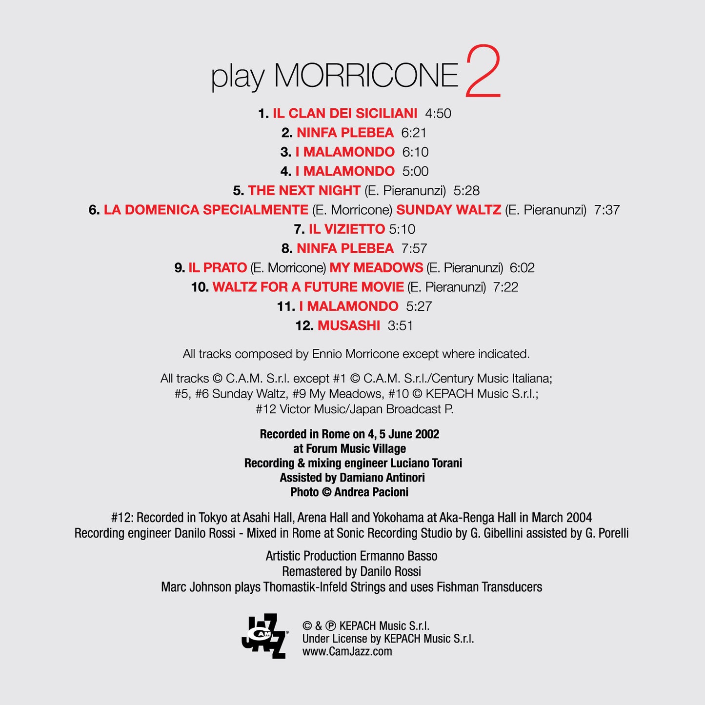 PJB play Morricone 2 - HQCD