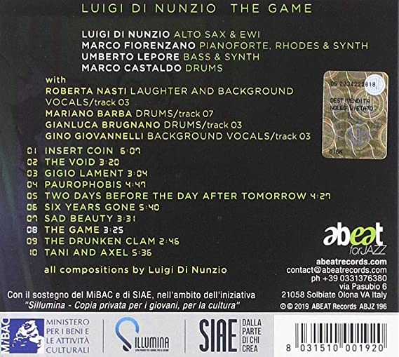 Luigi Di Nunzio The Game - CD