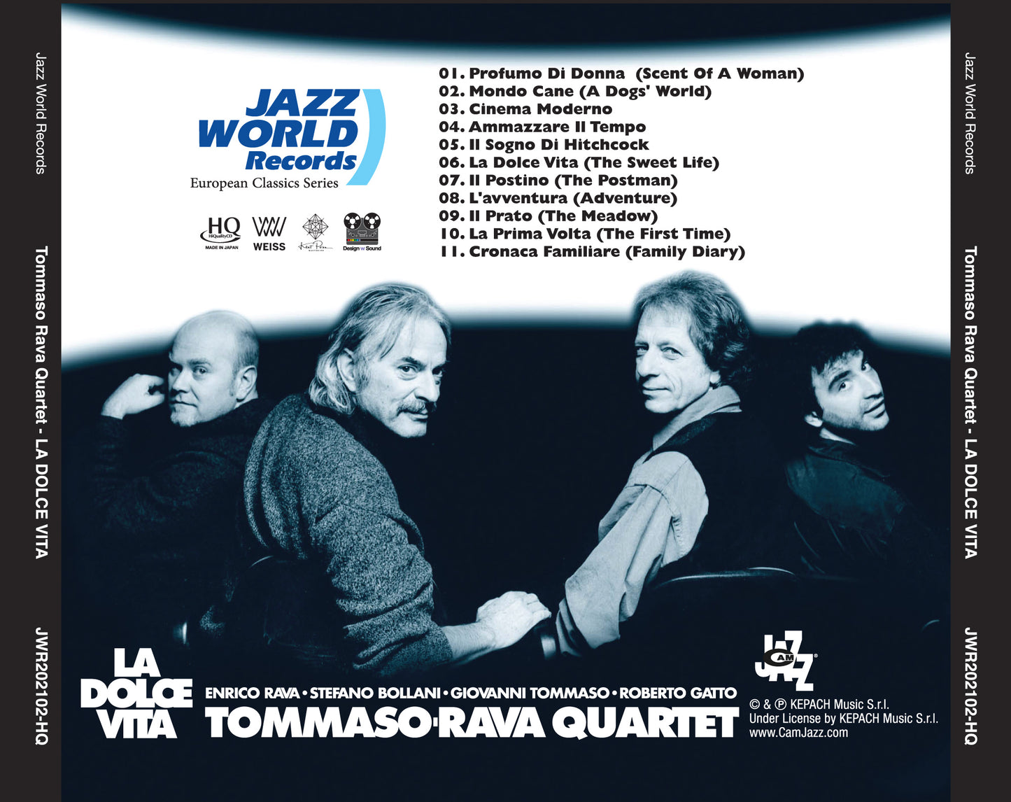 Tommaso Rava Quartet - La Dolce Vita - HQCD