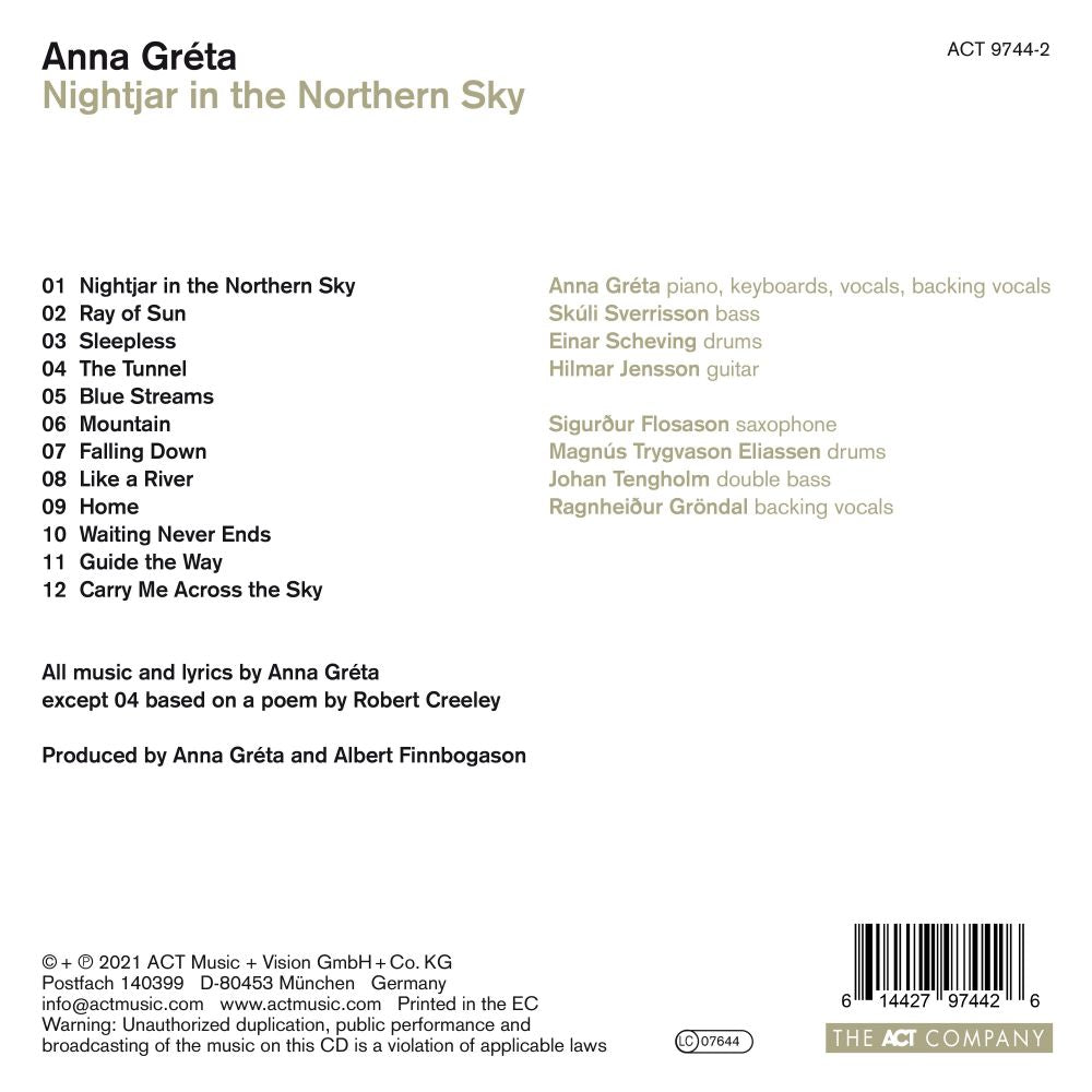 Anna Gréta - Nightjar in the Northern Sky CD