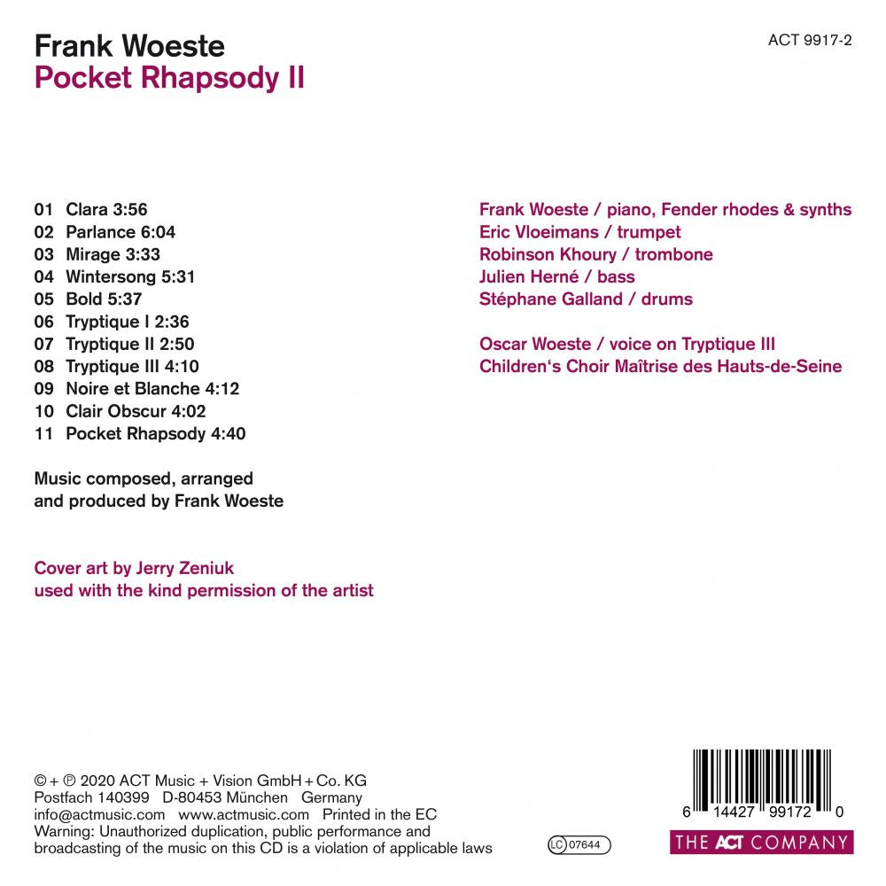 Frank Woeste Pocket Rhapsody II - CD